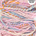 Handspun yarn with pastel colors on a white background, labeled 'Handspun in Northern Ireland'.