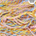 Pastel-colored yarn braid with 'Handspun in Northern Ireland