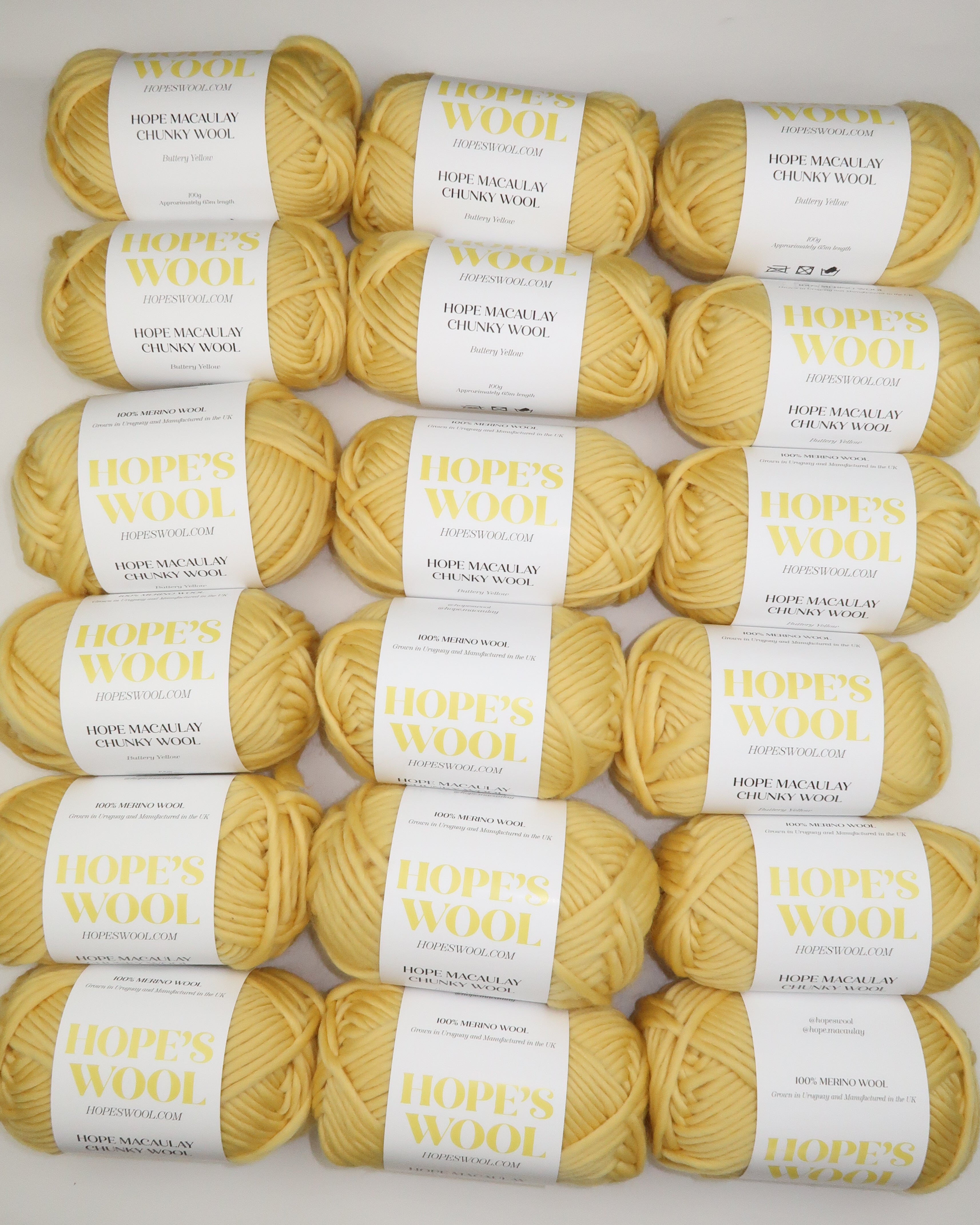 Hope Macaulay Chunky Merino Hope's Wool in yellow