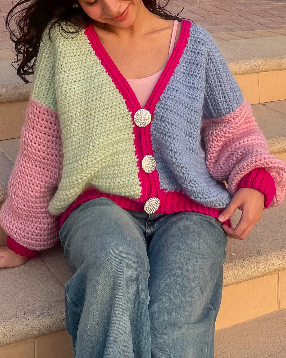 Mahum Crochets x Hope Macaulay Alice Chunky Cardigan Crochet Pattern