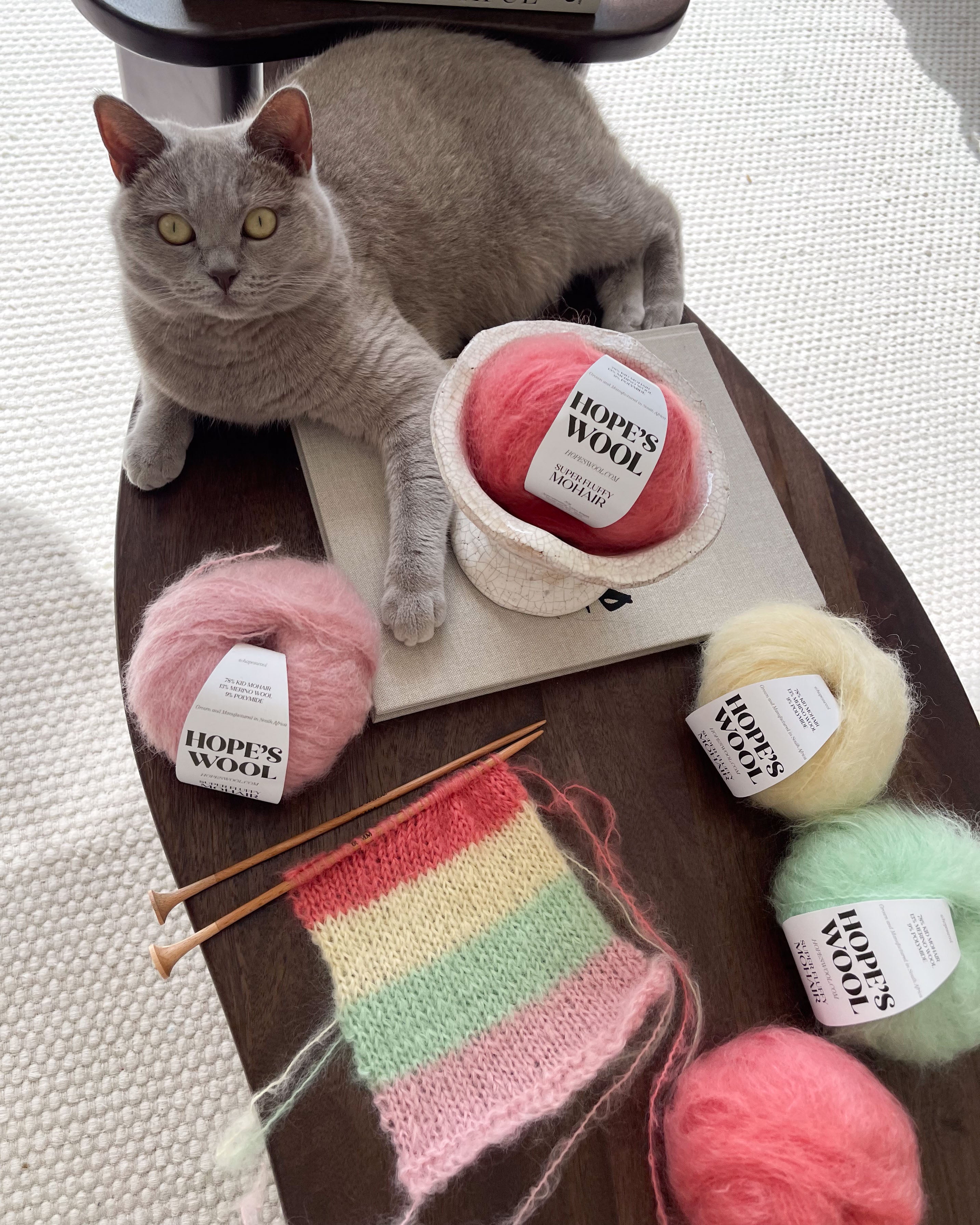 Textured Mohair Yarn