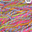Colorful handspun yarn with a label indicating 'Handspun in Northern Ireland'.