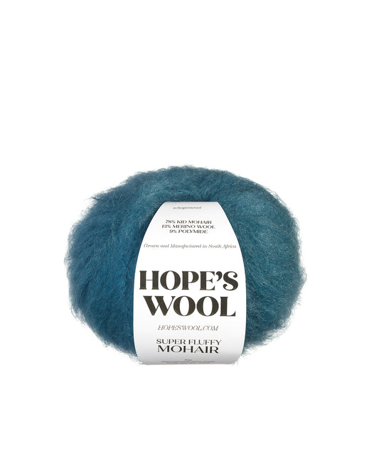 Super Fluffy Mohair in Butterfly Teal