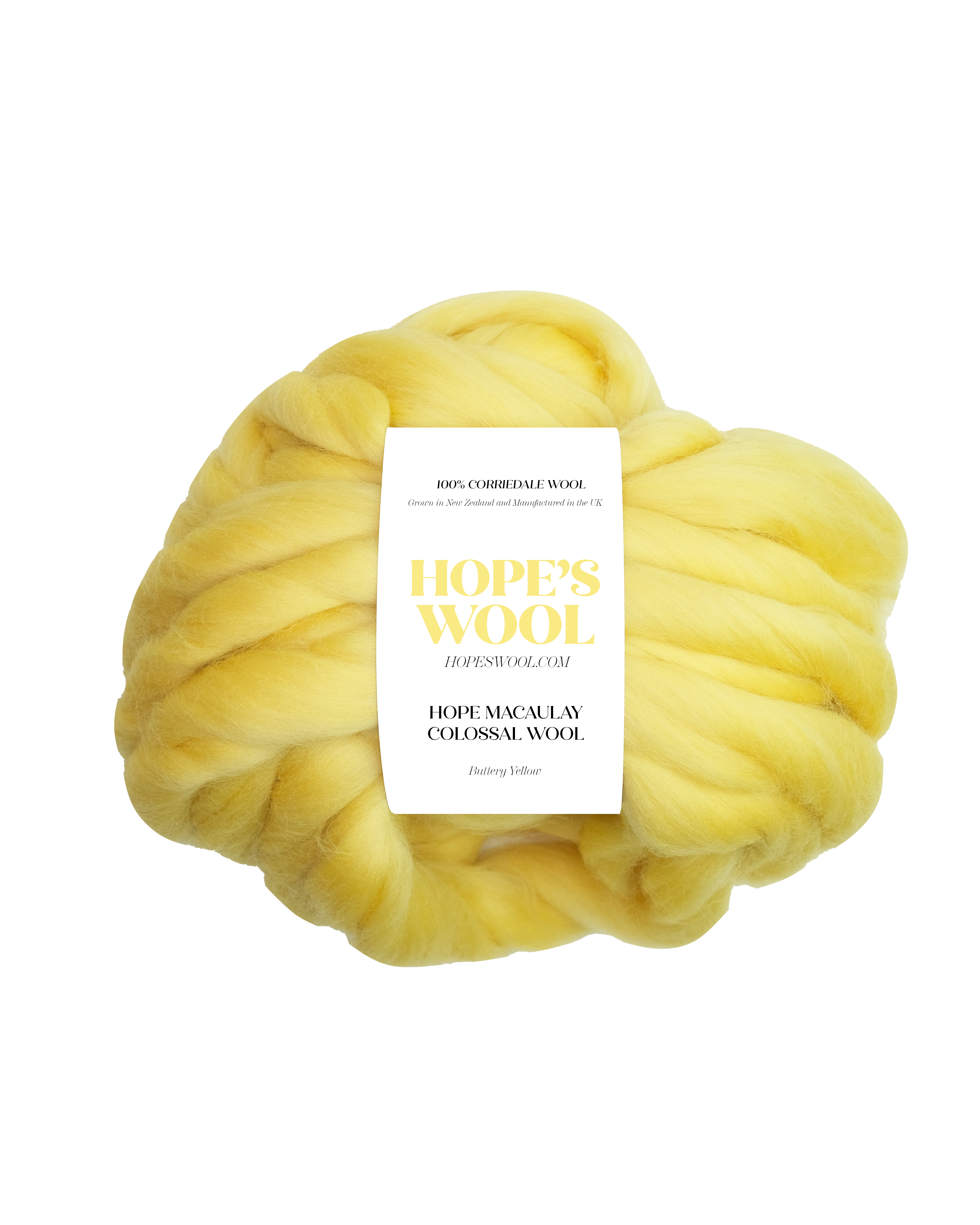 Colossal Wool Hope Macaulay Colossal Wool in Buttery Yellow | Hope's Wool