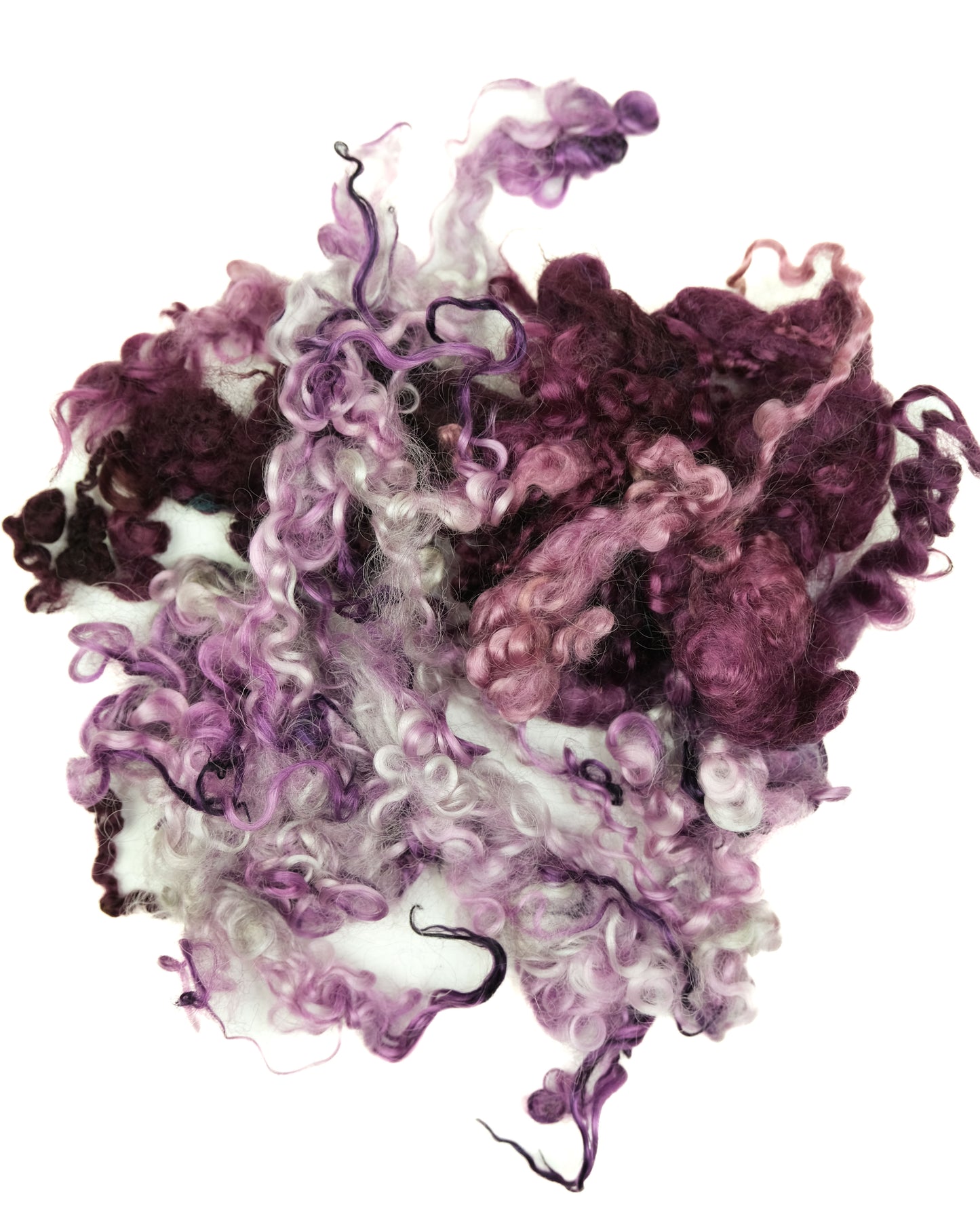 Northern Irish Wool Locks In Mixed Purple