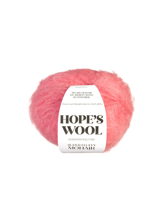 Super Fluffy Mohair in Guava Pink