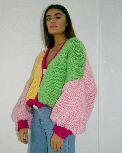 Hope Macaulay Alice Chunky Knit Cardigan Knitting Pattern