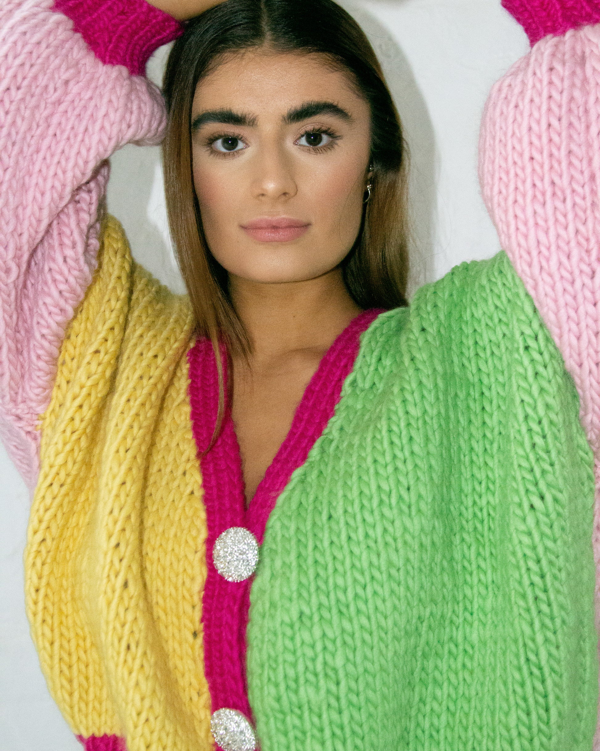 Cardigan Knitting Pattern Hope Macaulay Chunky Cardigan Pink
