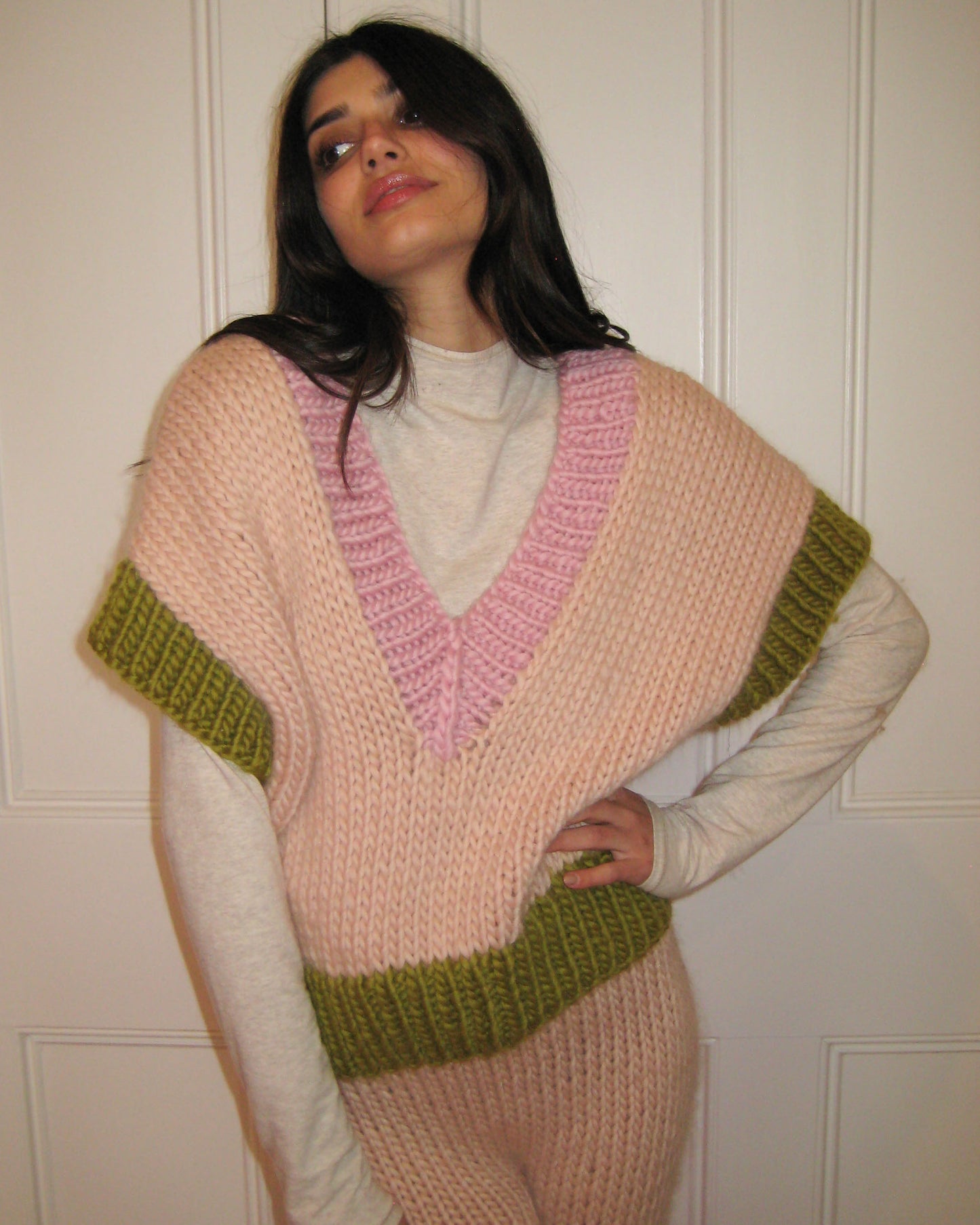 Hope Macaulay Delilah Chunky Knit Vest Knitting Pattern