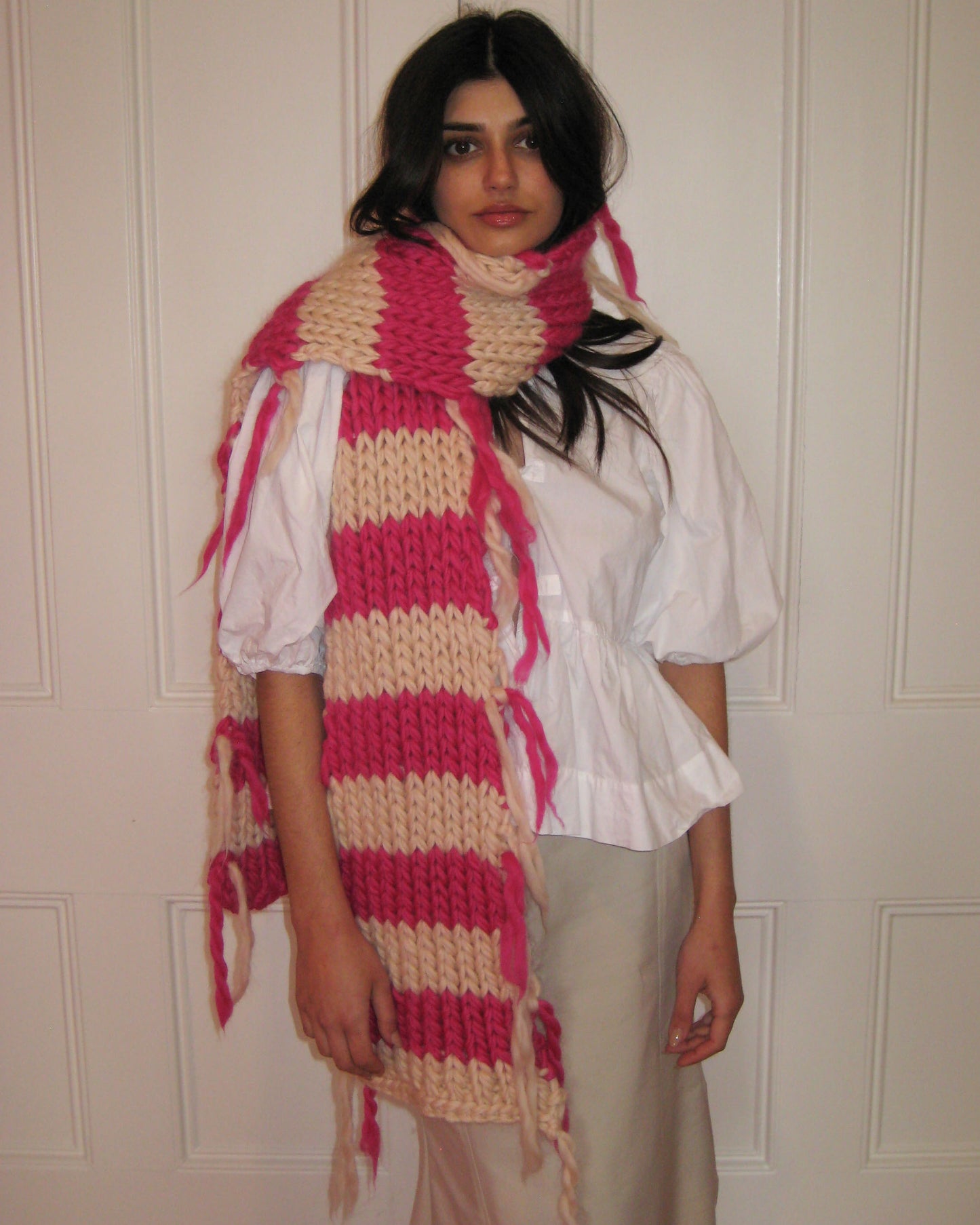 Penelope Chunky Knit Scarf Knitting Pattern