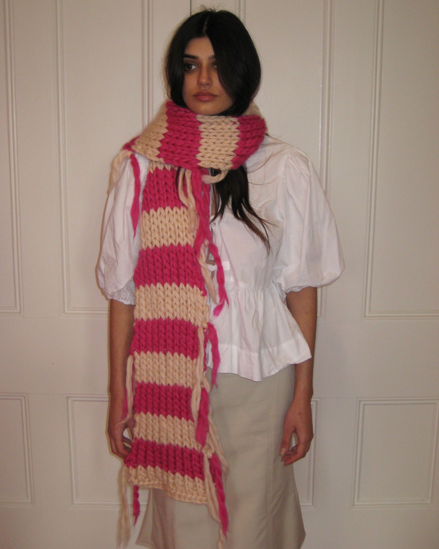 Penelope Chunky Knit Scarf Knitting Kit
