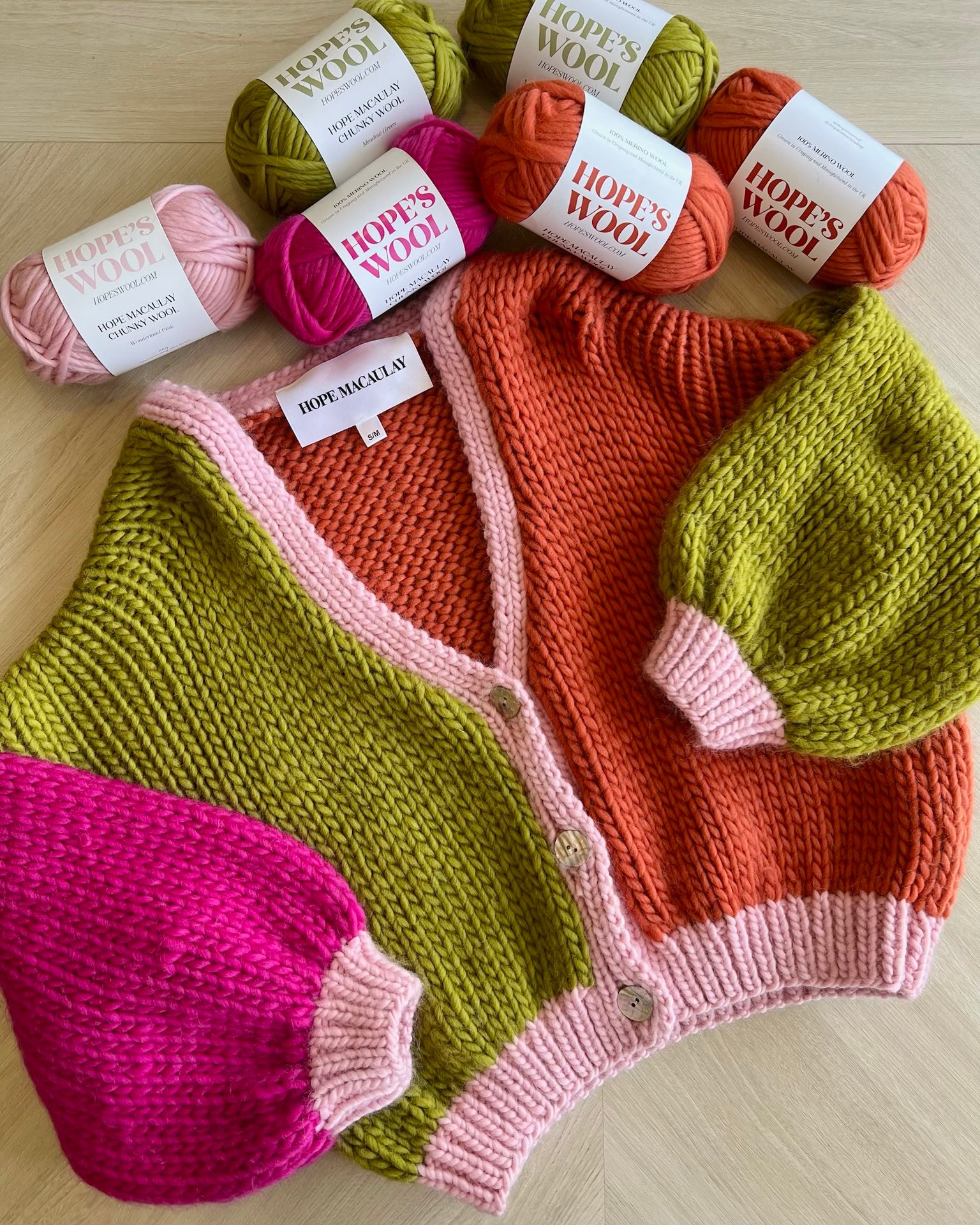 Chunky wool knitting kits sale