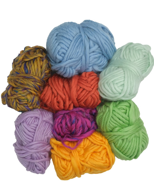 Chunky Wool Scrap Pack Mixed