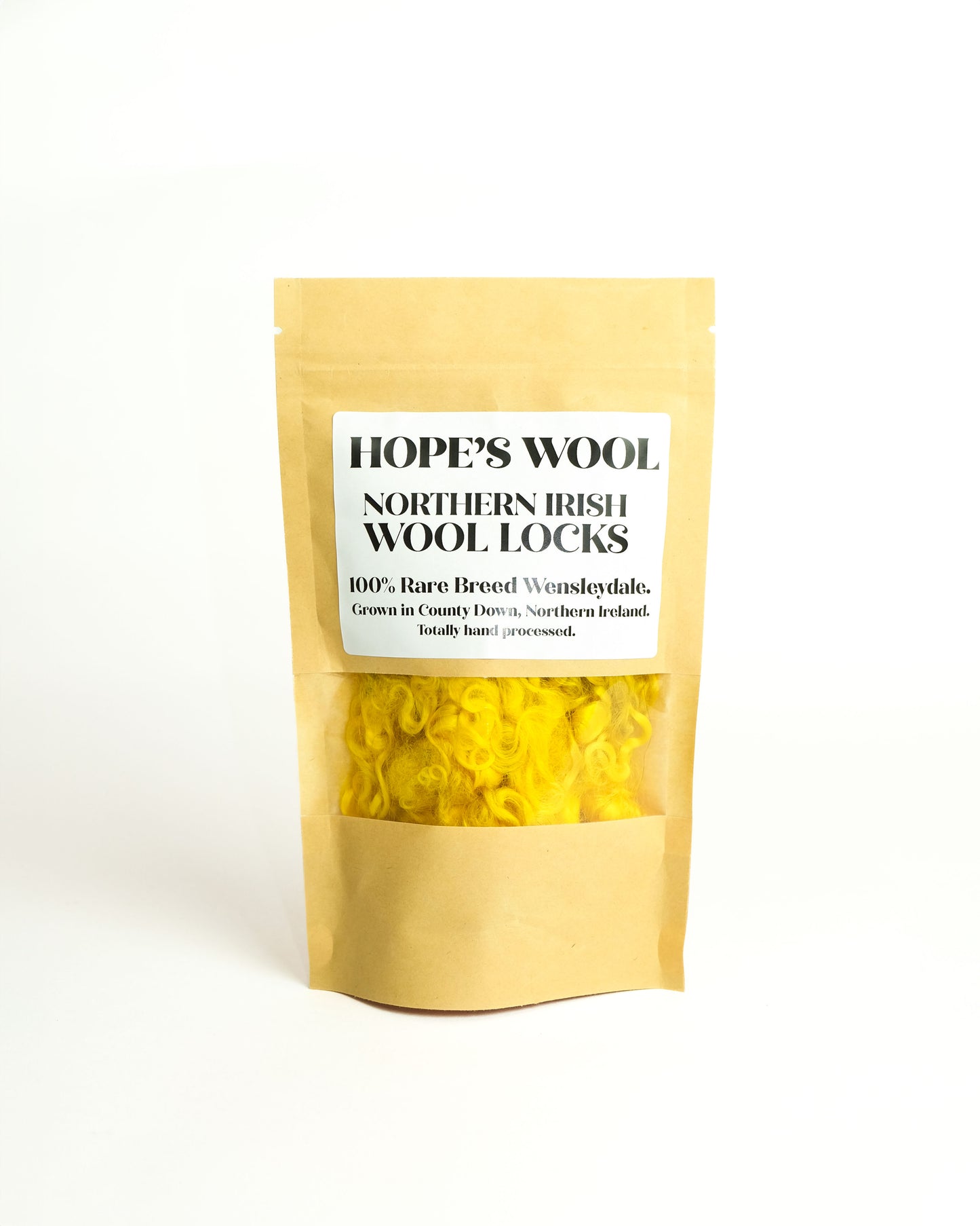 Northern Irish Wool Locks In Yellow