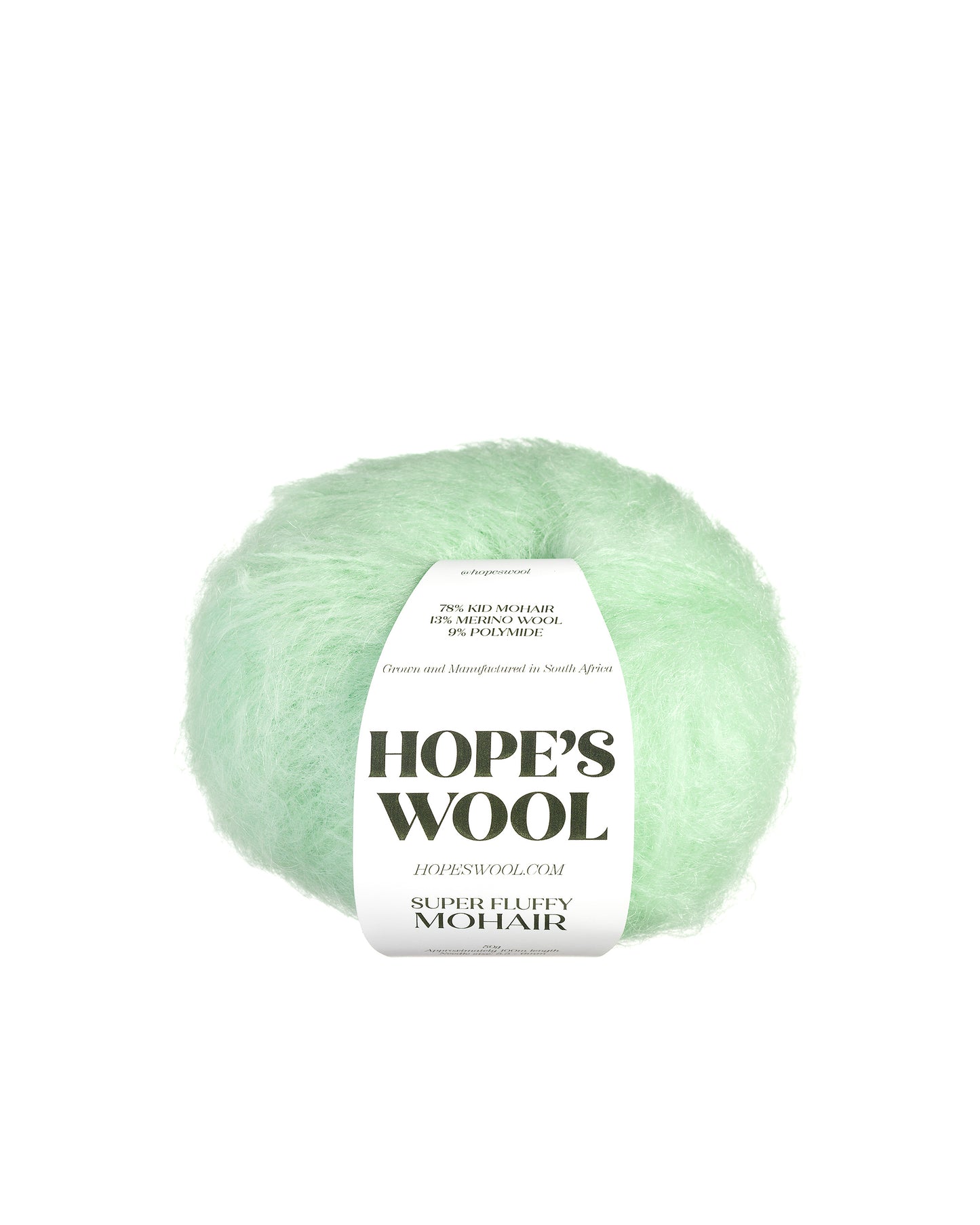 Super Fluffy Mohair in Peppermint Tea