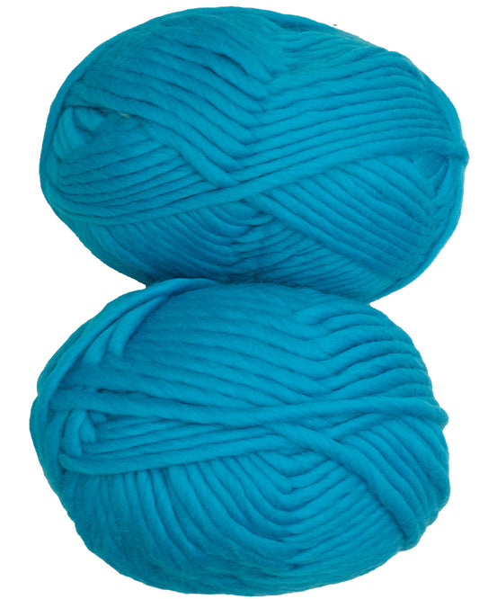 Chunky Wool Scrap Pack In Turquoise